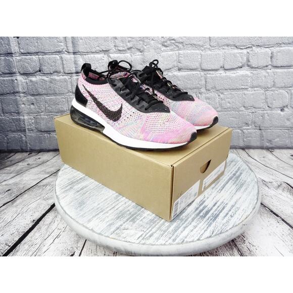 Nike Air Max Flyknit Racer Ghost Green/Black-Pink Blast  Men 9.5 Used No Box - Picture 1 of 11